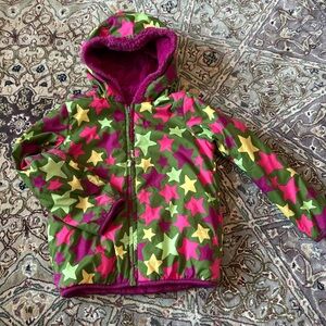 Hanna Andersson Pink and Green Star Jacket